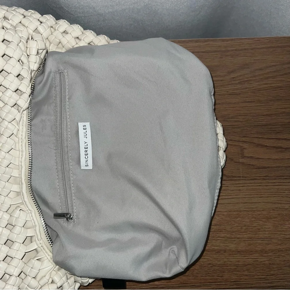 Sincerely Jules Cream Woven Hobo Bag | Chic Neutral Shoulder Purse